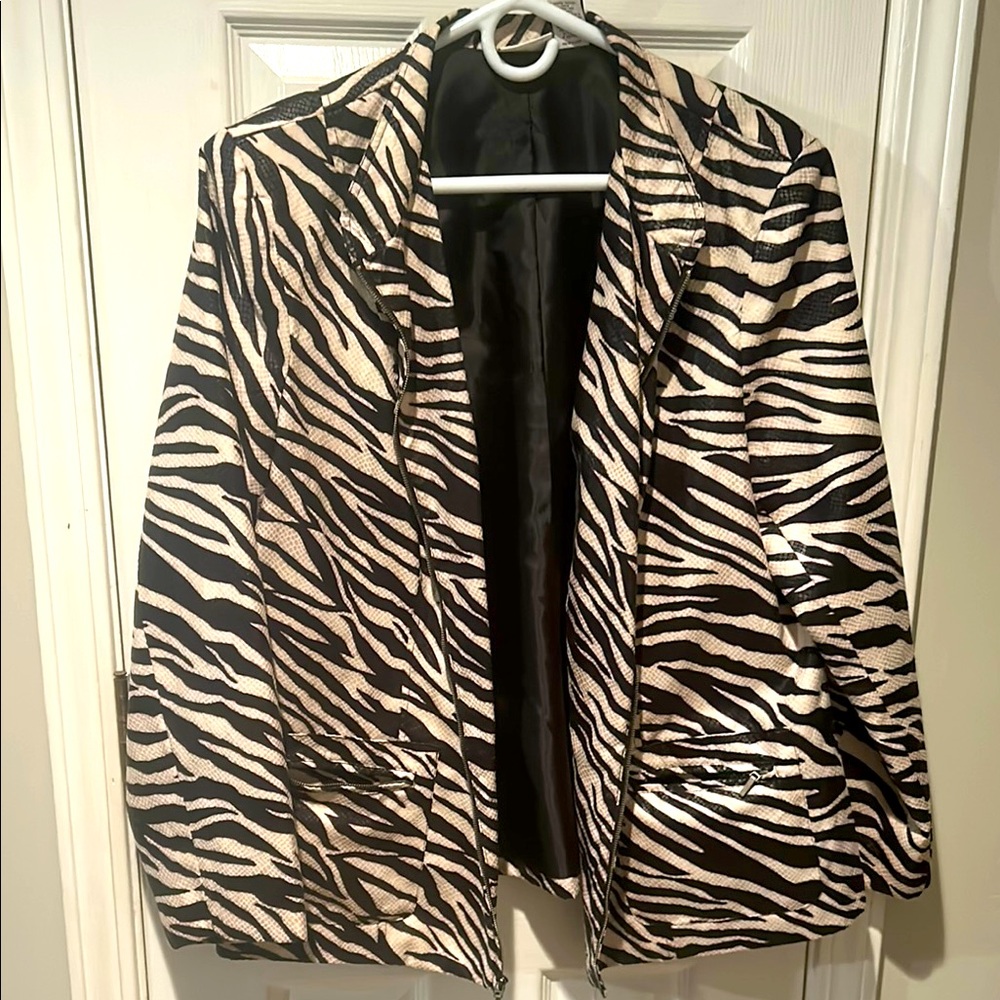 Kim Rogers Zebra Print Jacket